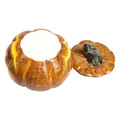 Ceramic Halloween pumpkin tureen, hand made in South Africa