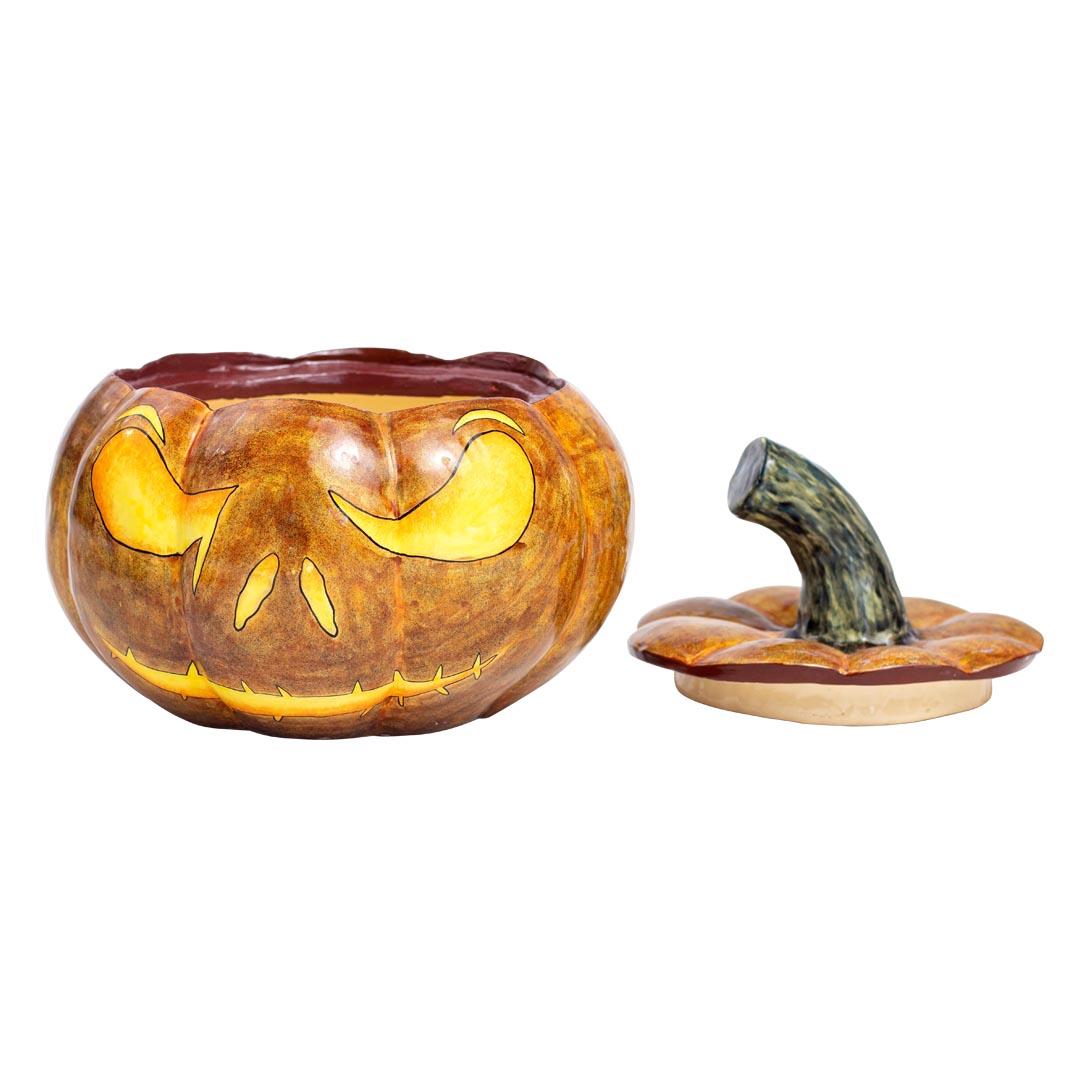 Modern Ceramic Halloween pumpkin tureen, hand made in South Africa For Sale