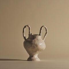 Ceramic Hand-coiled Alabaster Ballet Vase III