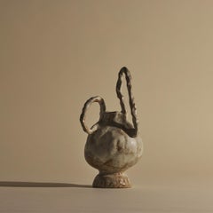 Ceramic Hand-coiled Alabaster Ballet Vase IV