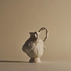 Ceramic Hand-coiled Alabaster Ballet Vase V