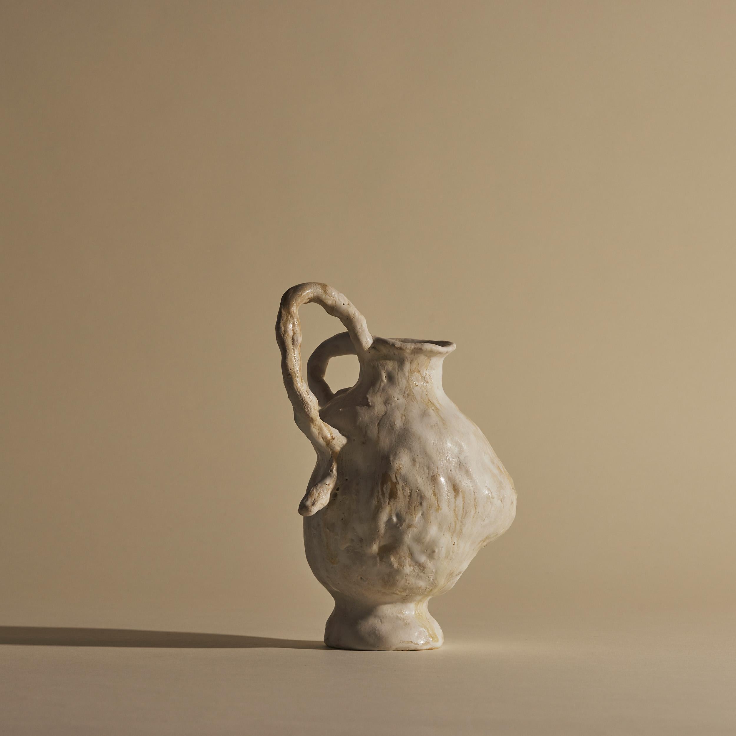 XXI secolo e contemporaneo Vaso in ceramica a spirale di alabastro V.I.I. in vendita