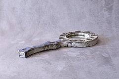 Ceramic Hand Mirror by Boris Kassianoff circa 1960 Mid-Century French Ceramic