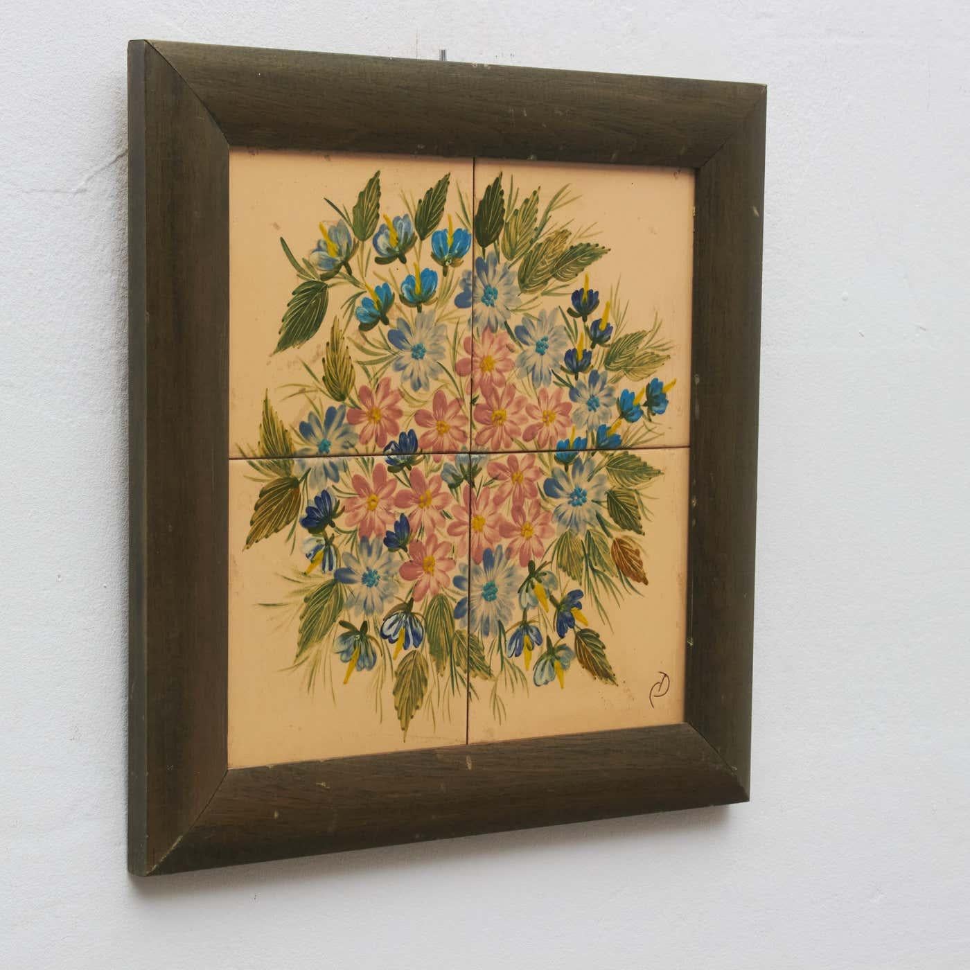 Cerámica pintada a mano por Díaz Costa, hacia 1960 Moderno de mediados de siglo en venta