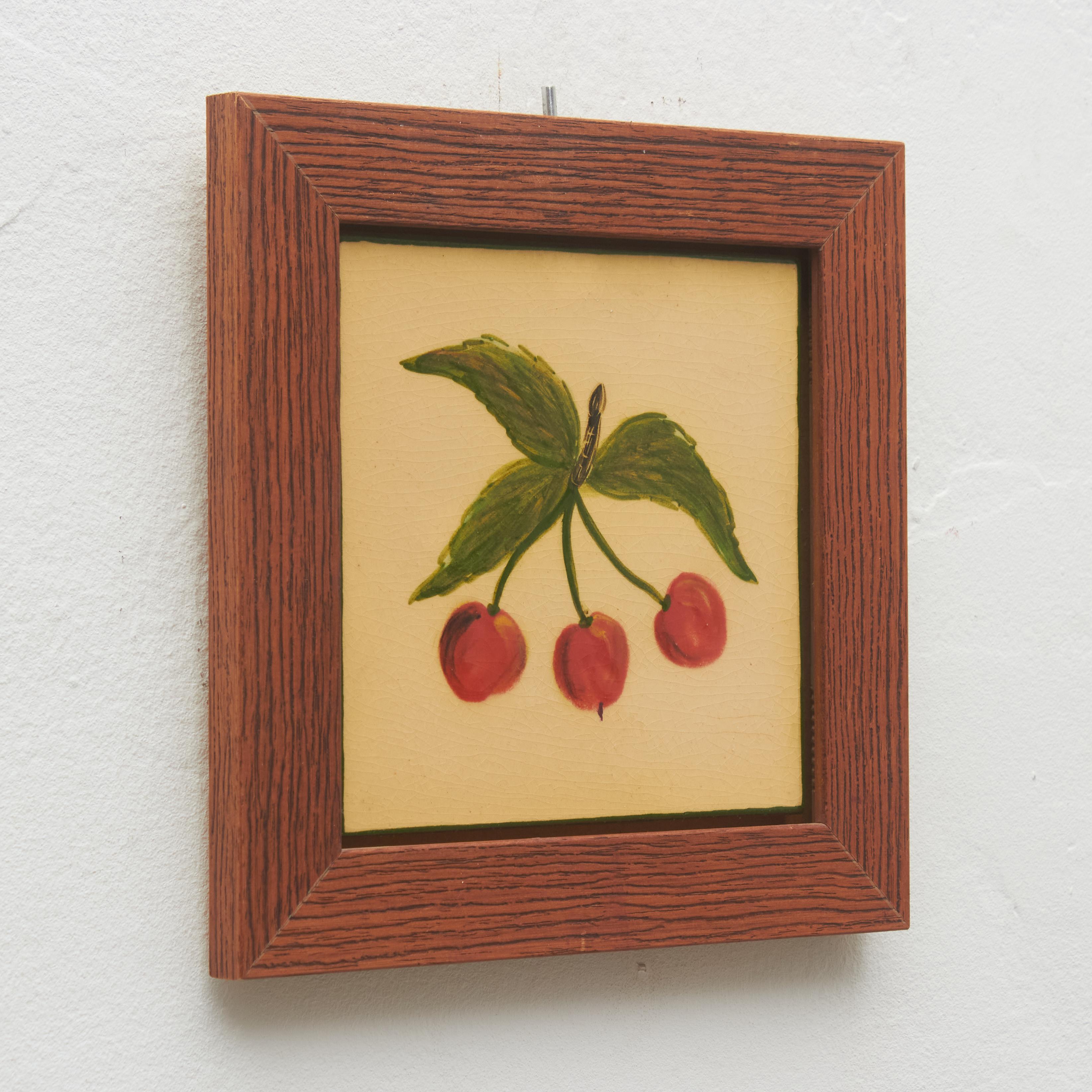 Ceramic Hand Painted Artwork by Diaz COSTA, circa 1960 For Sale 2