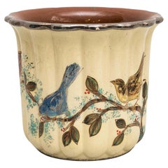 Ceramic Hand Painted Planter by Catalan Artist Diaz Costa, circa 1960