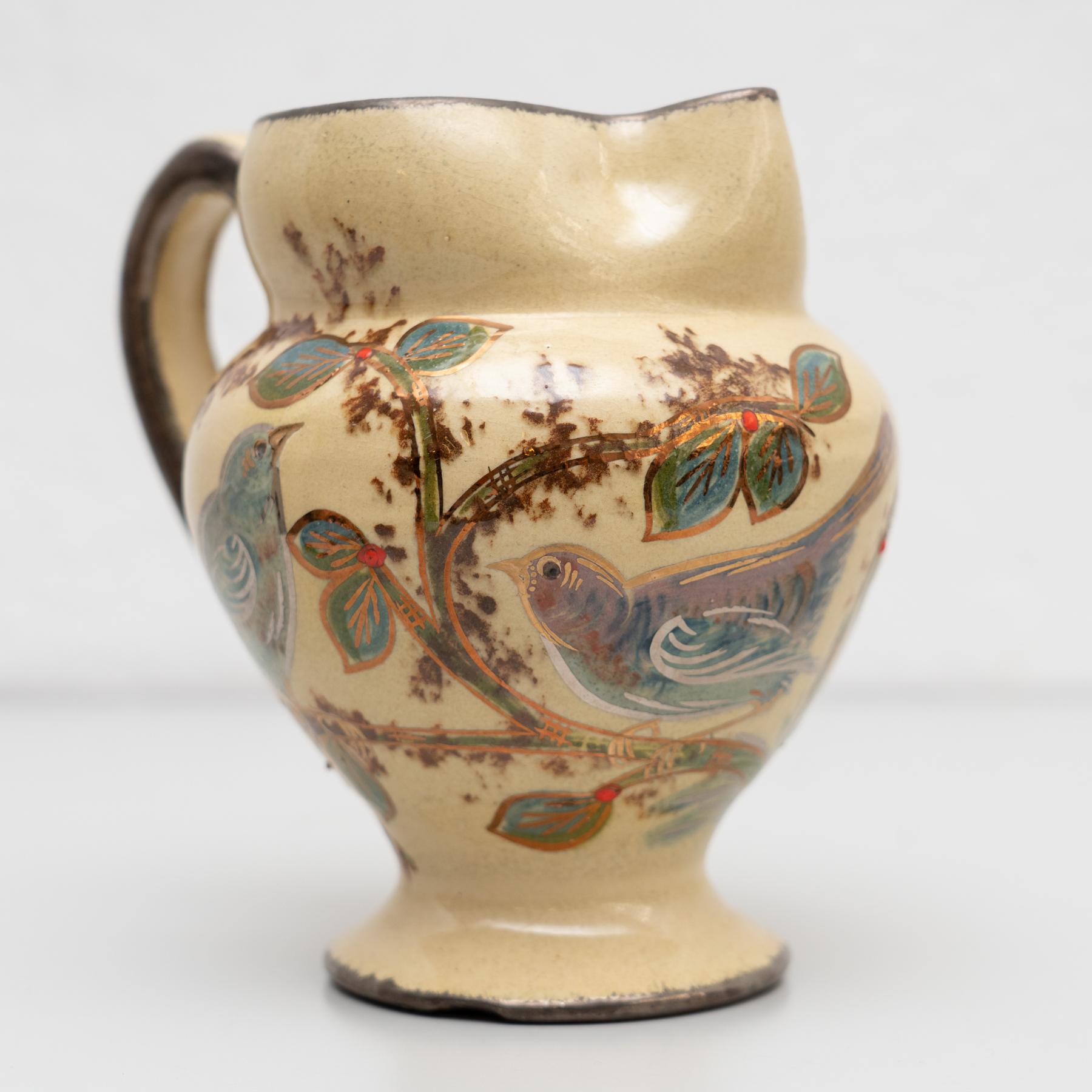 Vase en céramique peint à la main par l'artiste catalan Diaz Costa, vers 1960 en vente 3