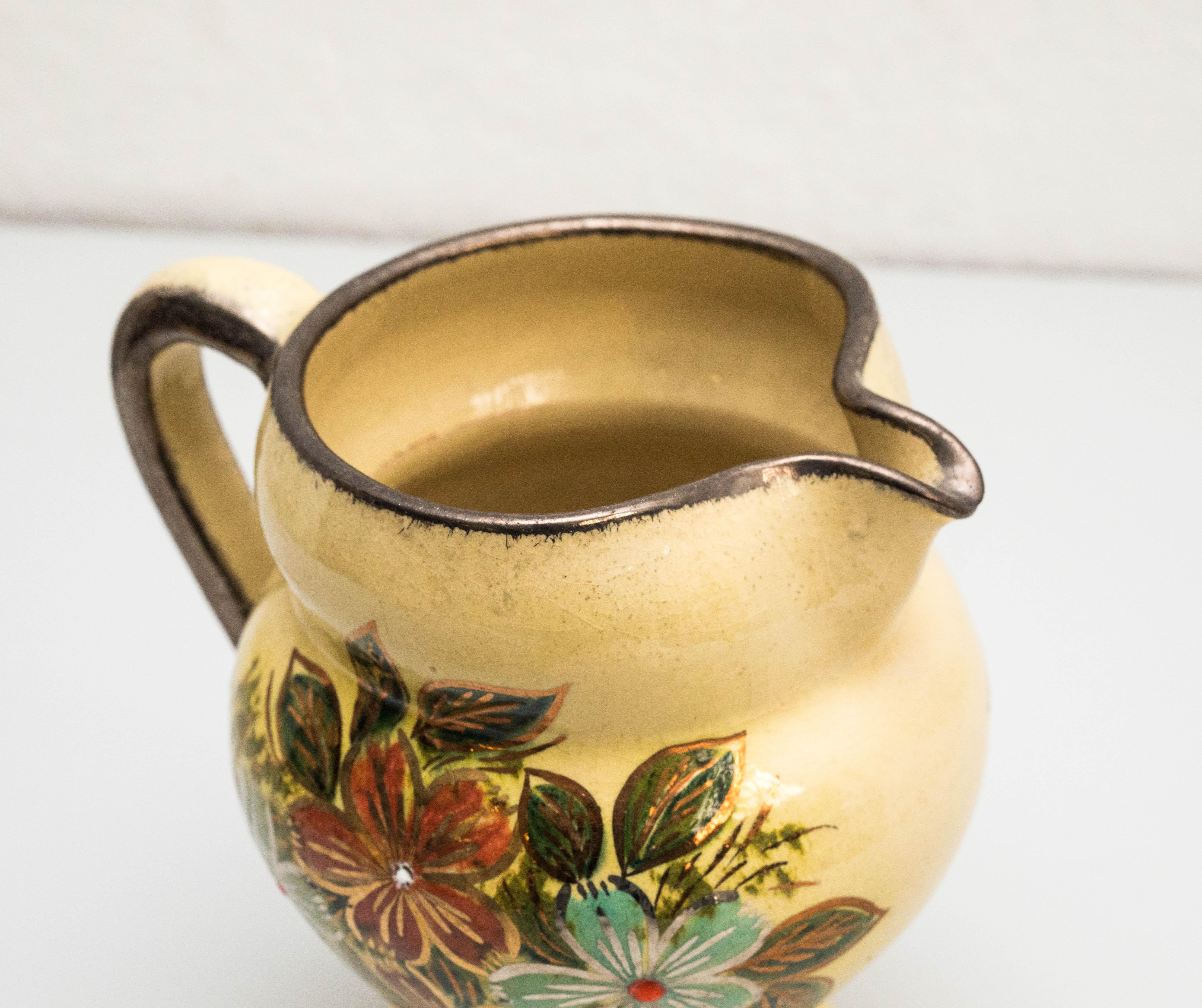 Vase en céramique peint à la main par l'artiste catalane Diaz Costa, datant d'environ 1960 en vente 3