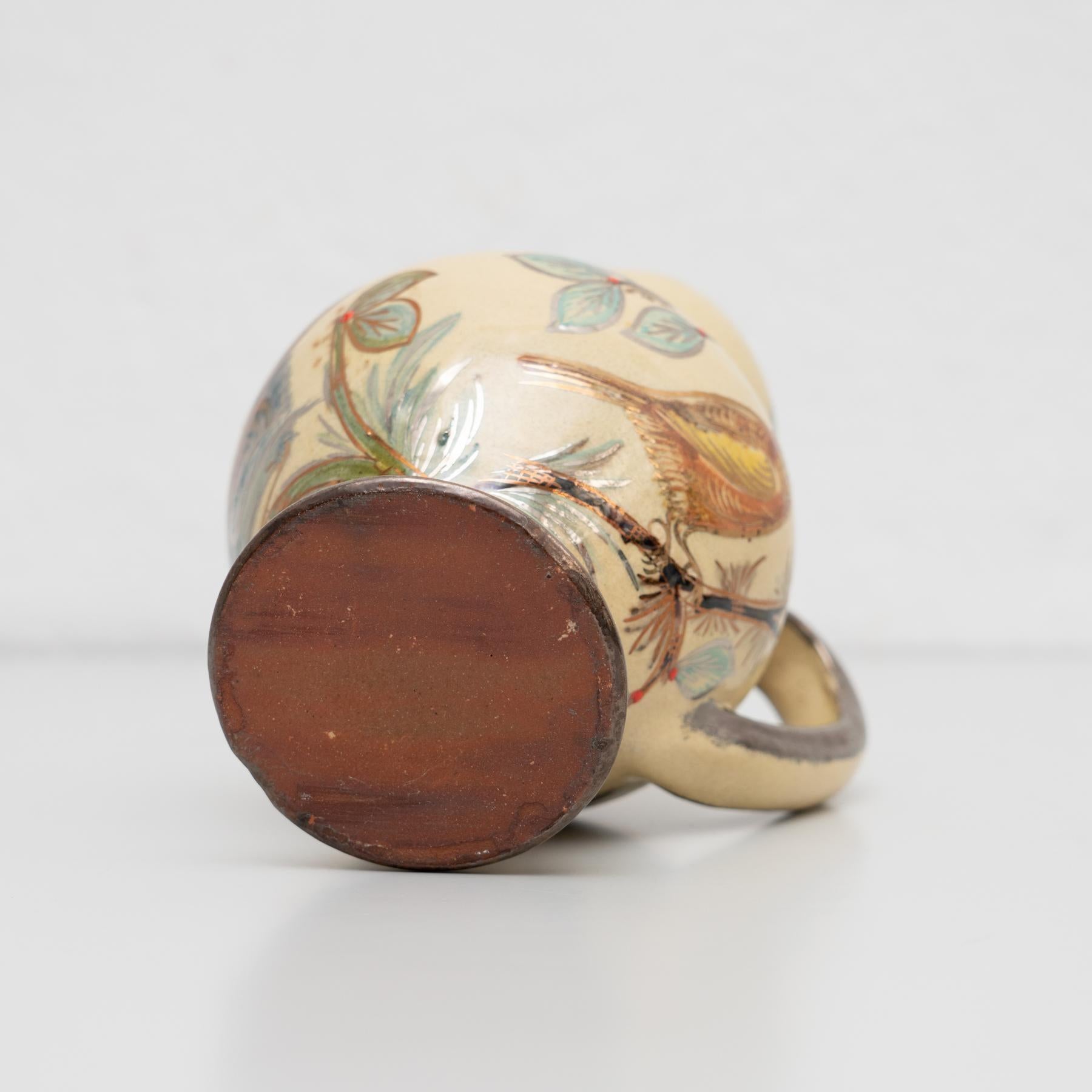 Vase en céramique peint à la main par l'artiste catalan Diaz Costa, vers 1960 en vente 5