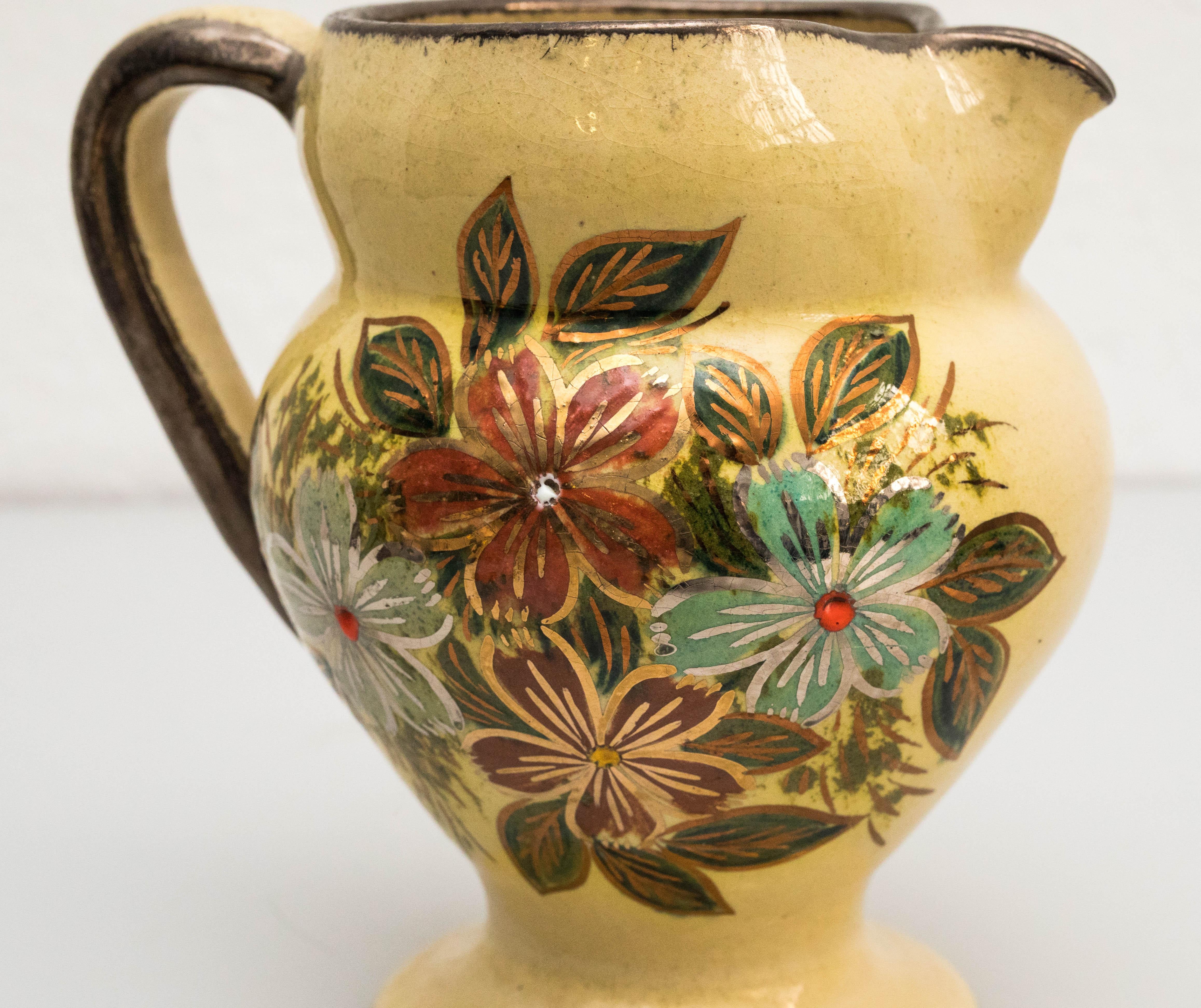 Ceramic Hand Painted Vase by Catalan Artist Diaz Costa, circa 1960 For Sale 6