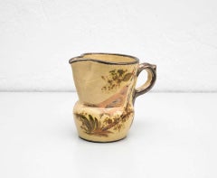 Ceramic Hand Painted Vase by Catalan Artist Diaz COSTA, circa 1960