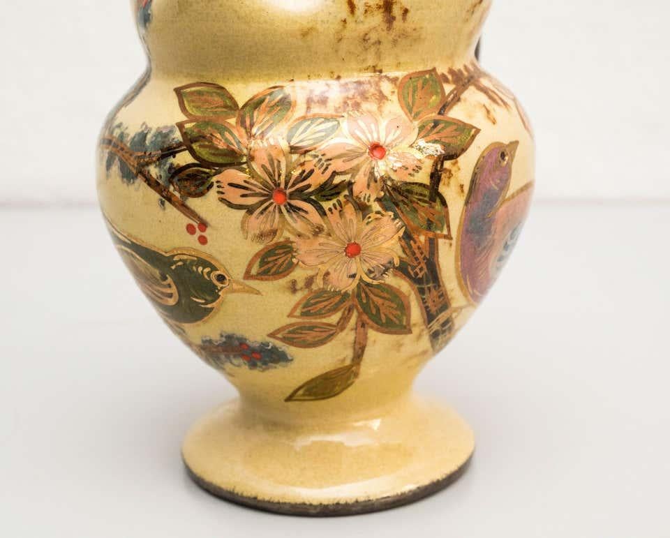 Vase en céramique peint à la main par l'artiste catalan Diaz Costa, vers 1960 en vente 2