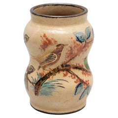 Ceramic Hand Painted Vase by Catalan Artist Diaz COSTA, circa 1960