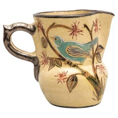 Ceramic Hand Painted Vase by Catalan Artist Diaz COSTA, circa 1960