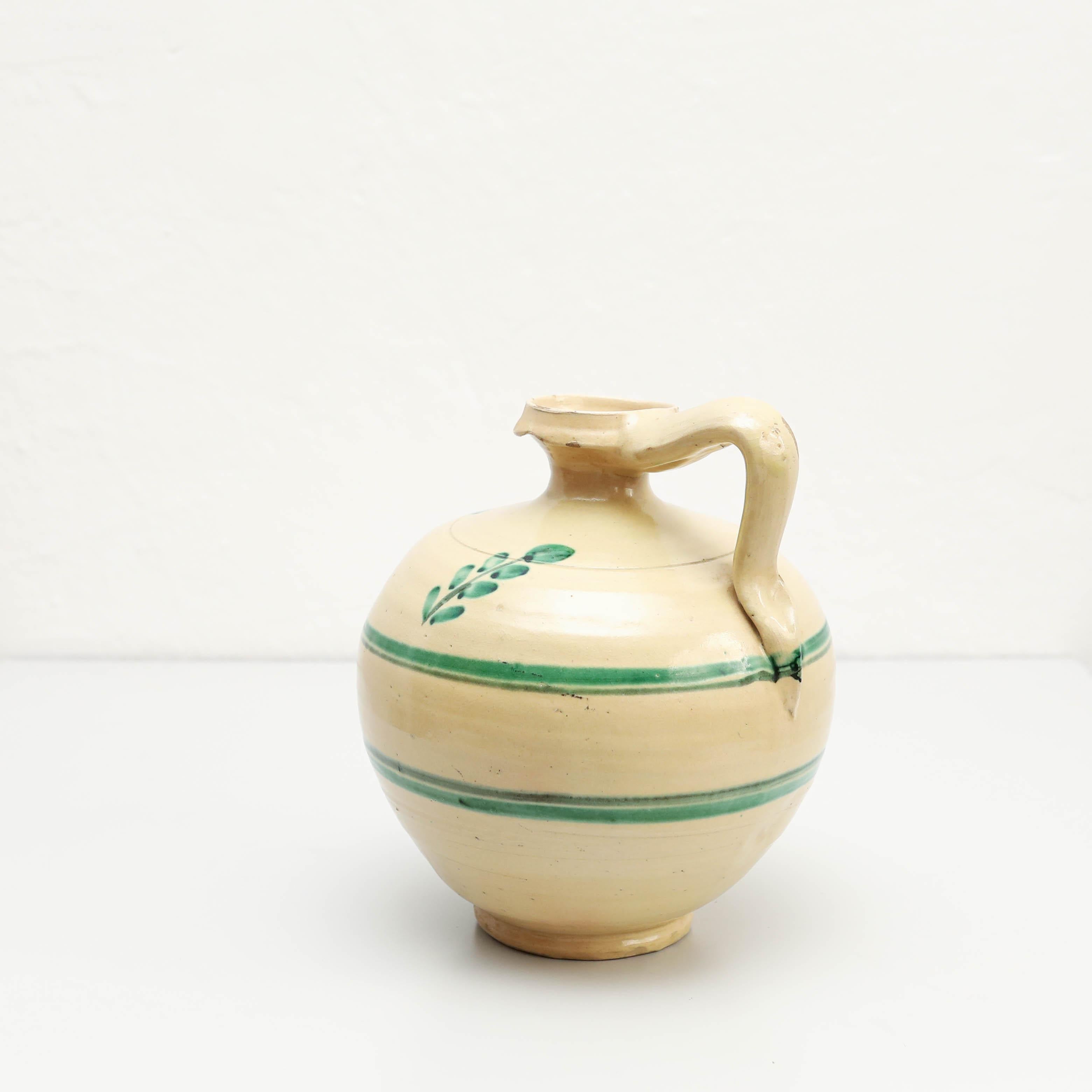 Mid-Century Modern Vase en céramique peint à la main, vers 1960 en vente