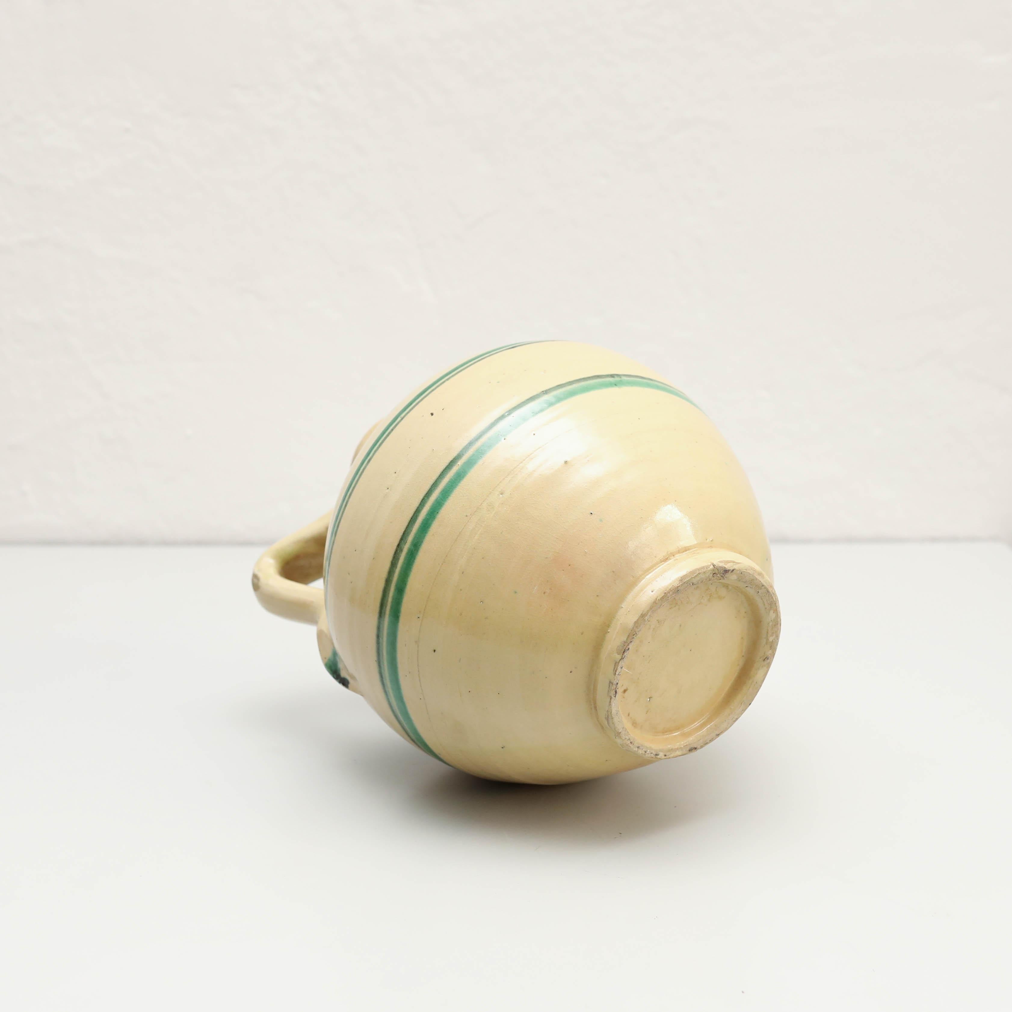 Vase en céramique peint à la main, vers 1960 en vente 2