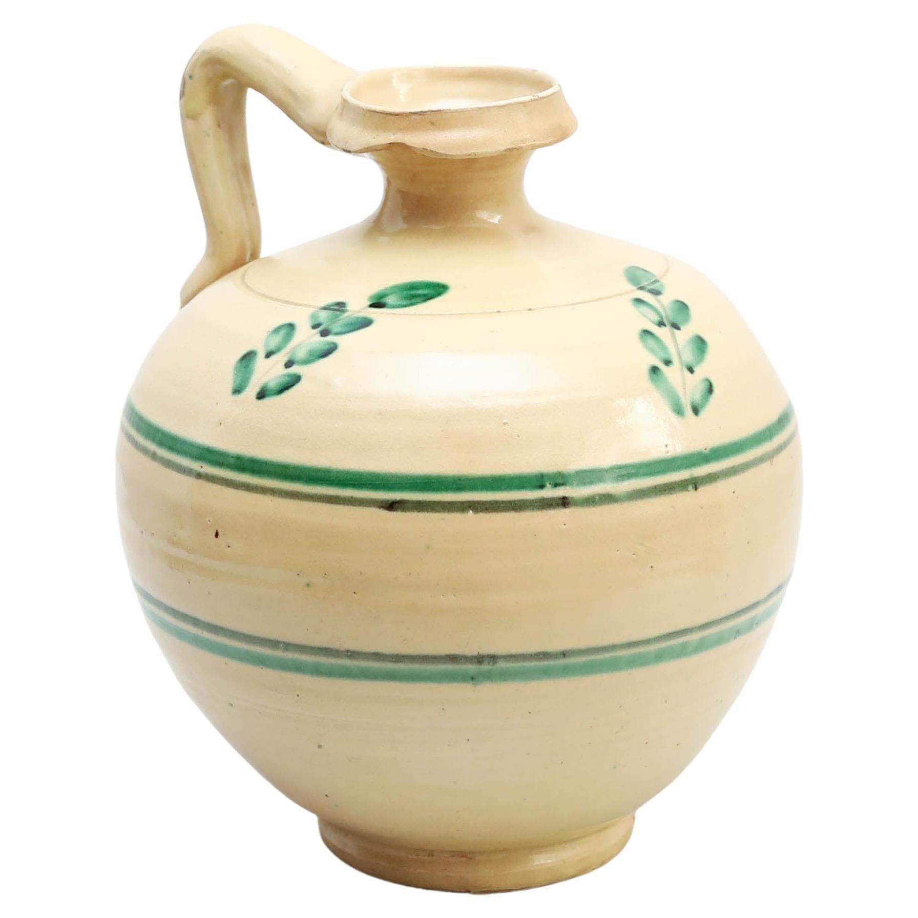 Vaso in ceramica dipinto a mano, 1960 circa