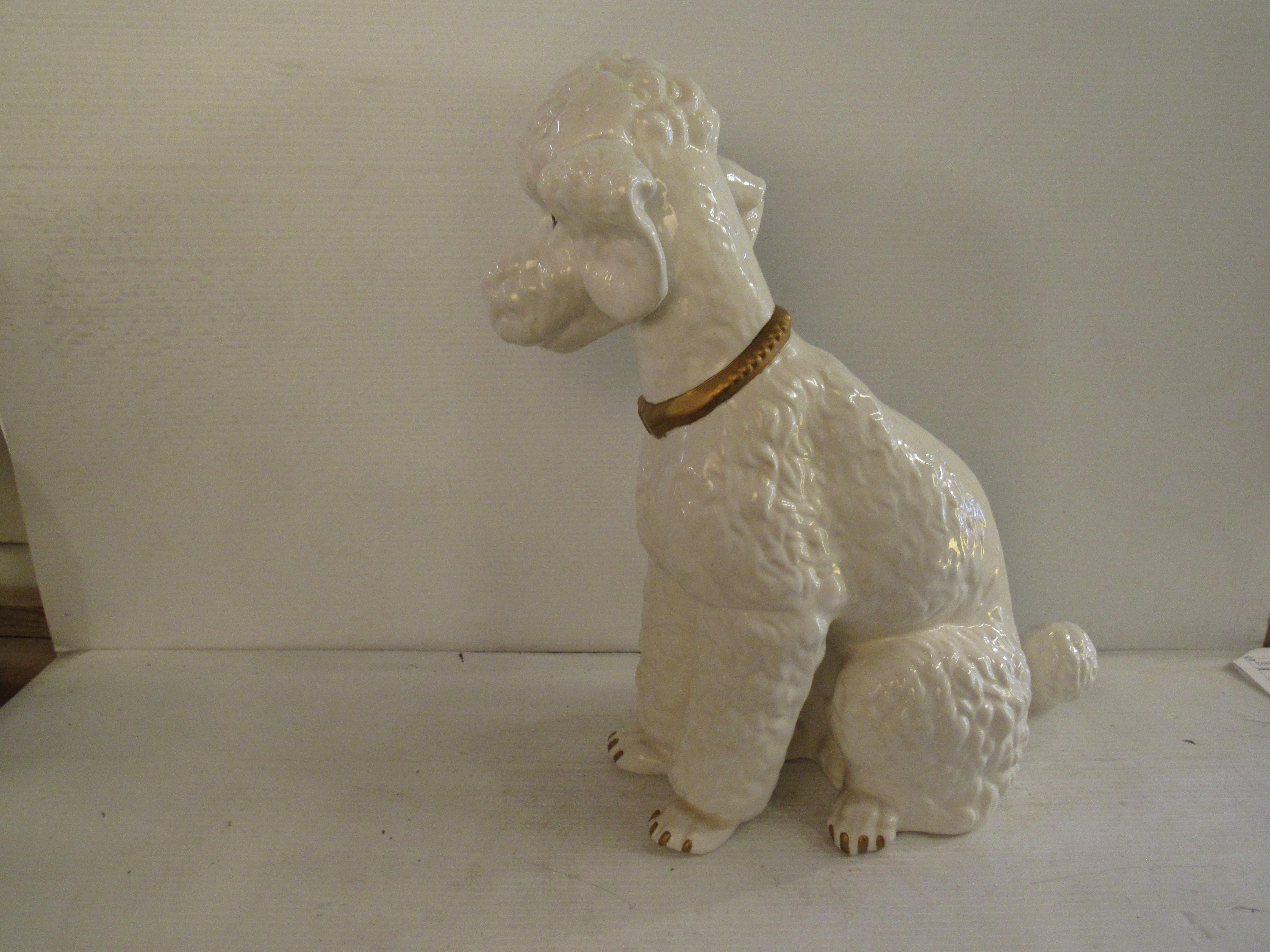 Other Ceramic Handmade Poodle Sculpture