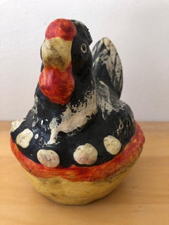 Ceramic Hen Piggy Bank from Mexico, 1970s