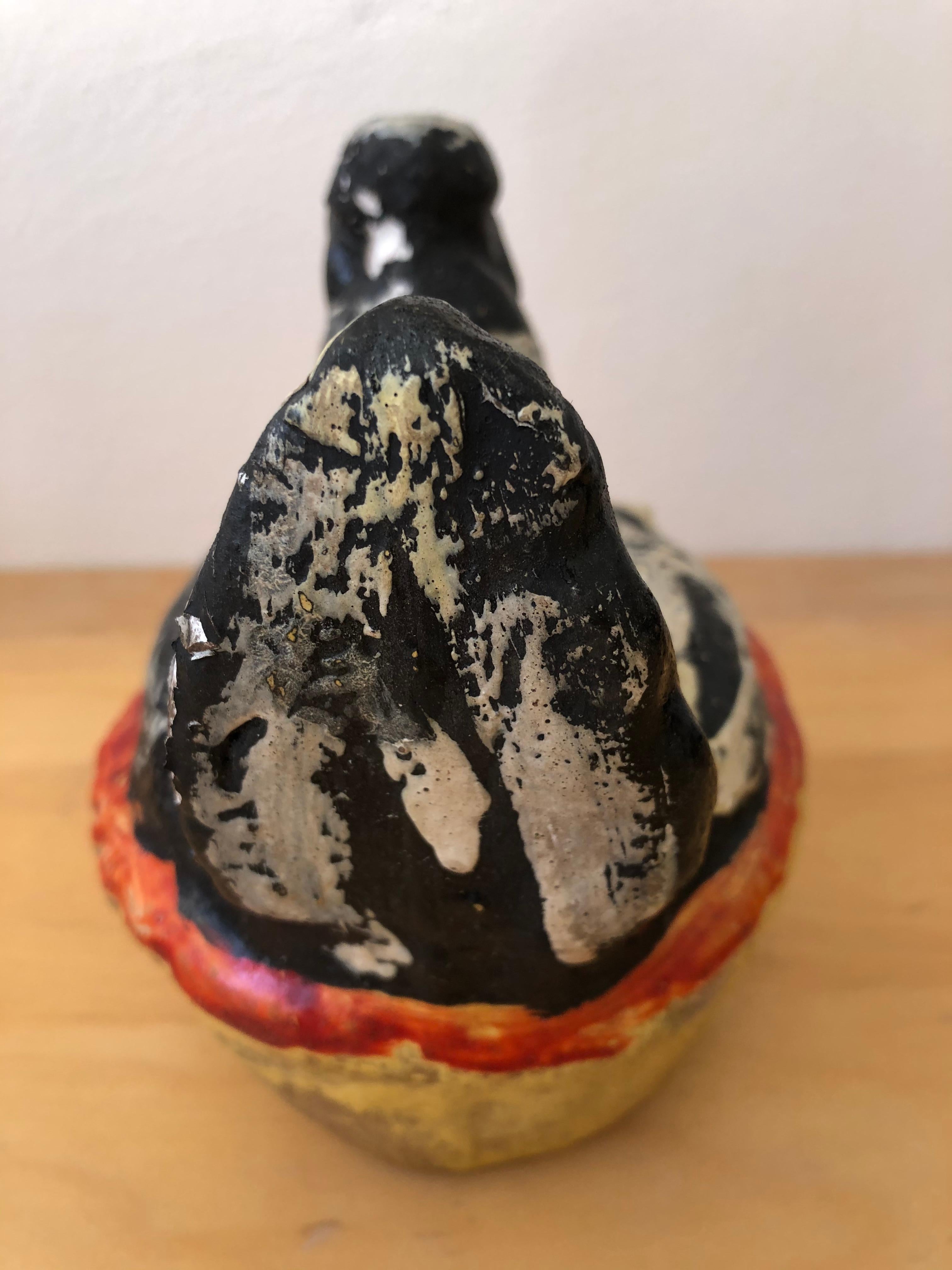 Mexican Ceramic Hen Piggy Bank from Mexico, 1970s