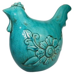 Ceramic Hen, Scandinavian Midcentury, Denmark, Mid-century Design, C 1960