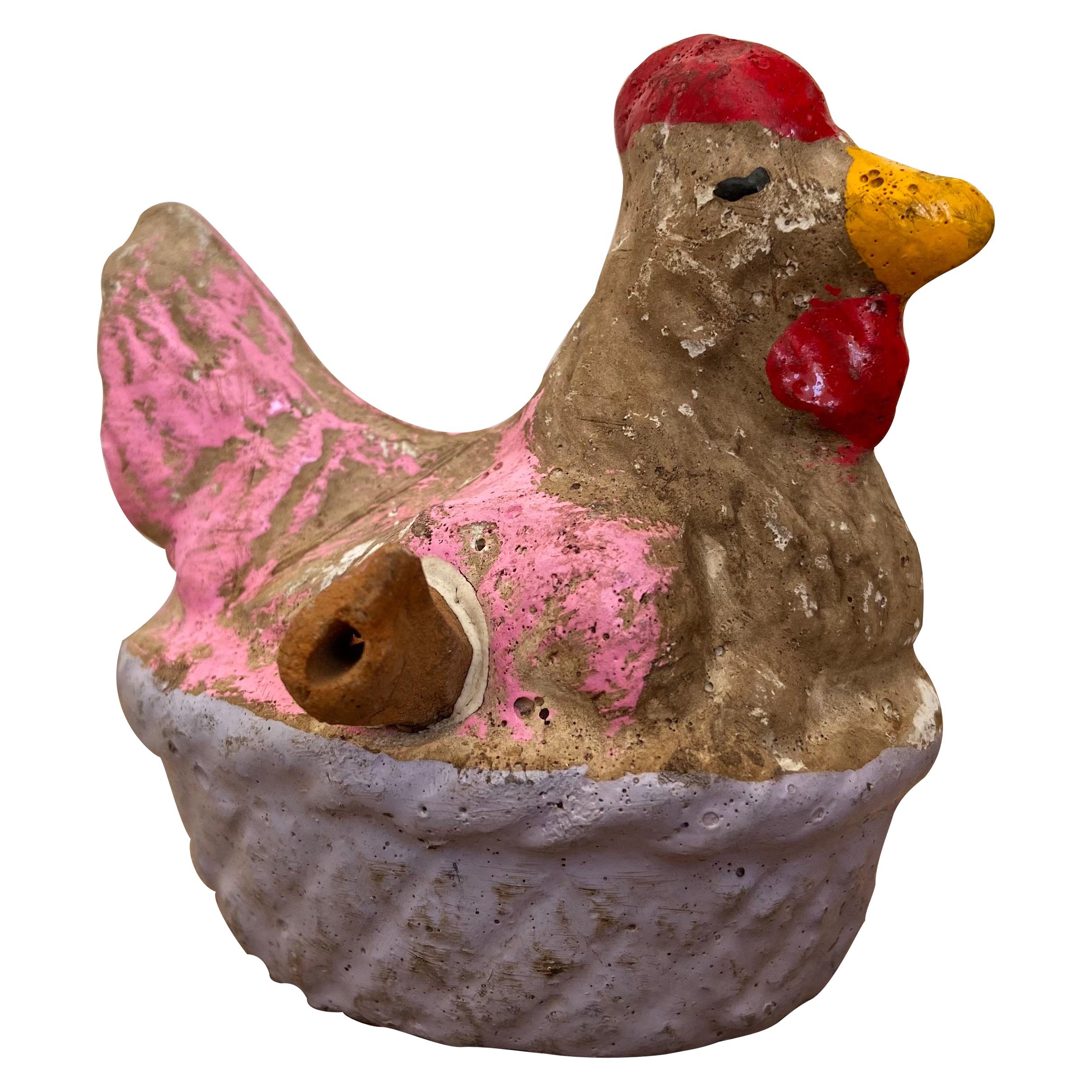 Ceramic Hen Whistle from Mexico, 1980s For Sale