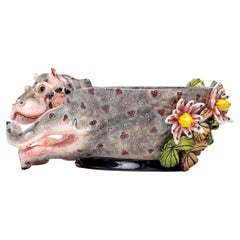Ceramic Hippo Bowl , hand made in South Africa