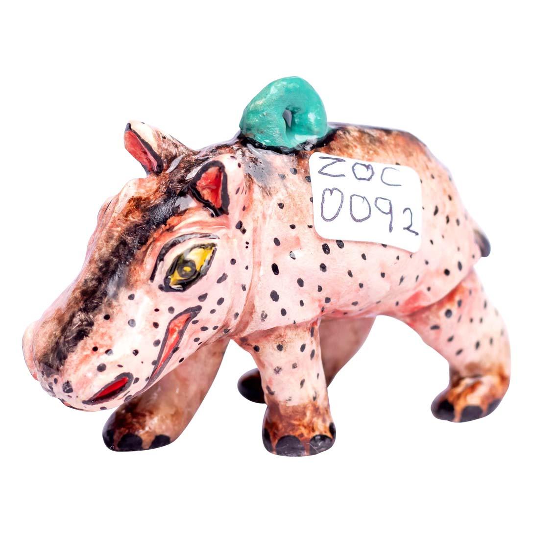 Modern Ceramic Hippo Ornament  , hand made in South Africa