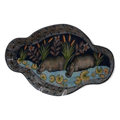 Ceramic Hippo Tray , hand made in South Africa