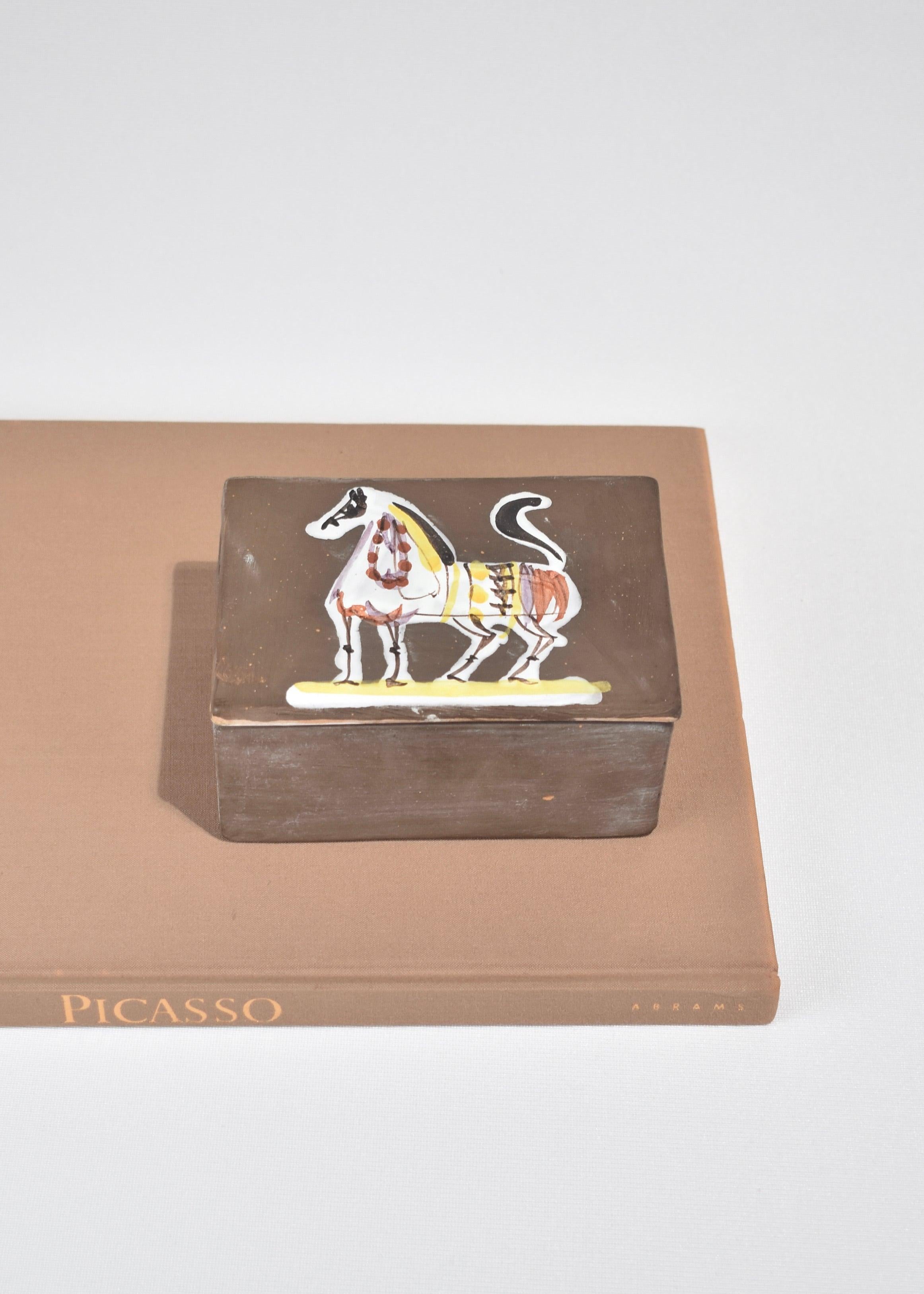 Italian Ceramic Horse Box