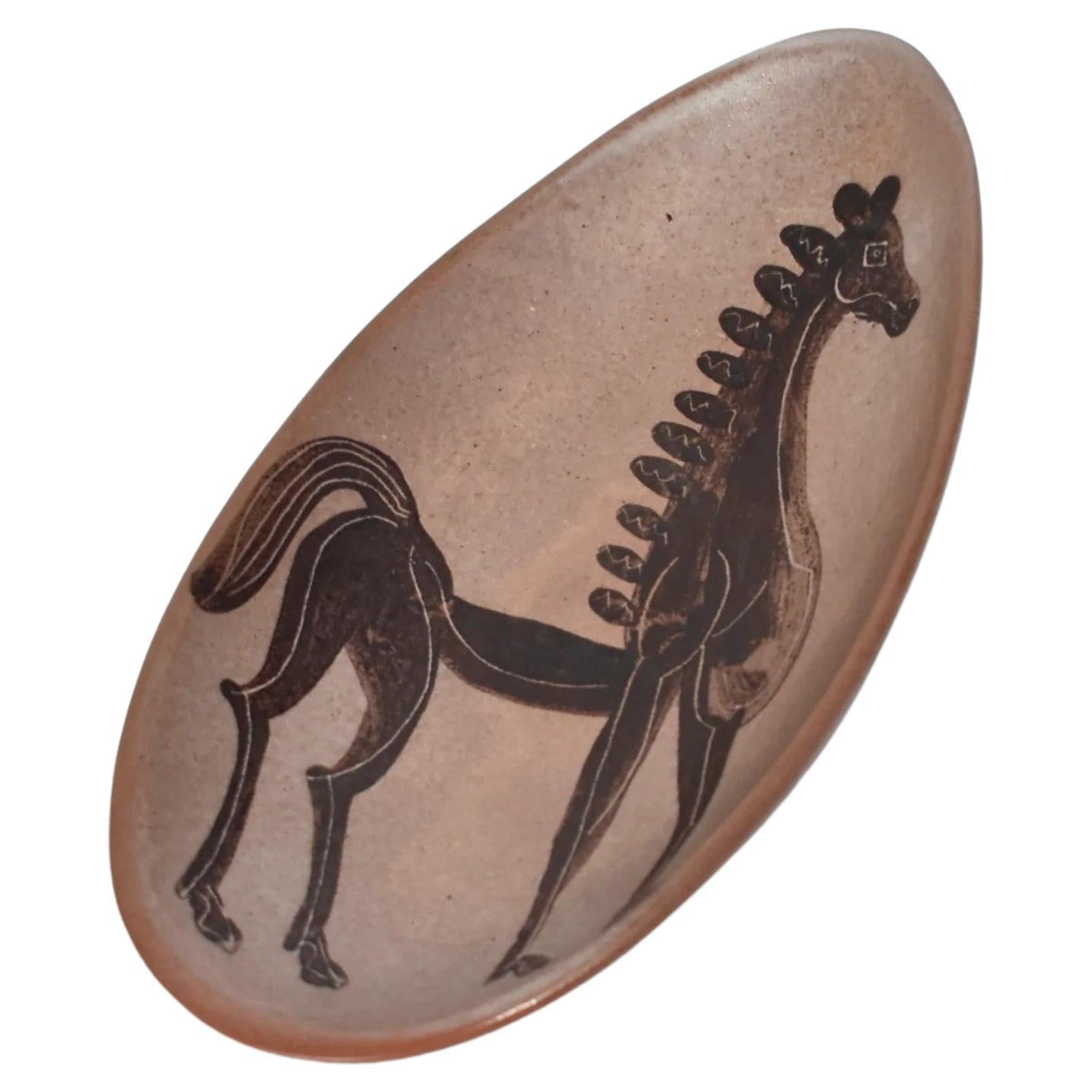 Ceramic Horse Dish For Sale
