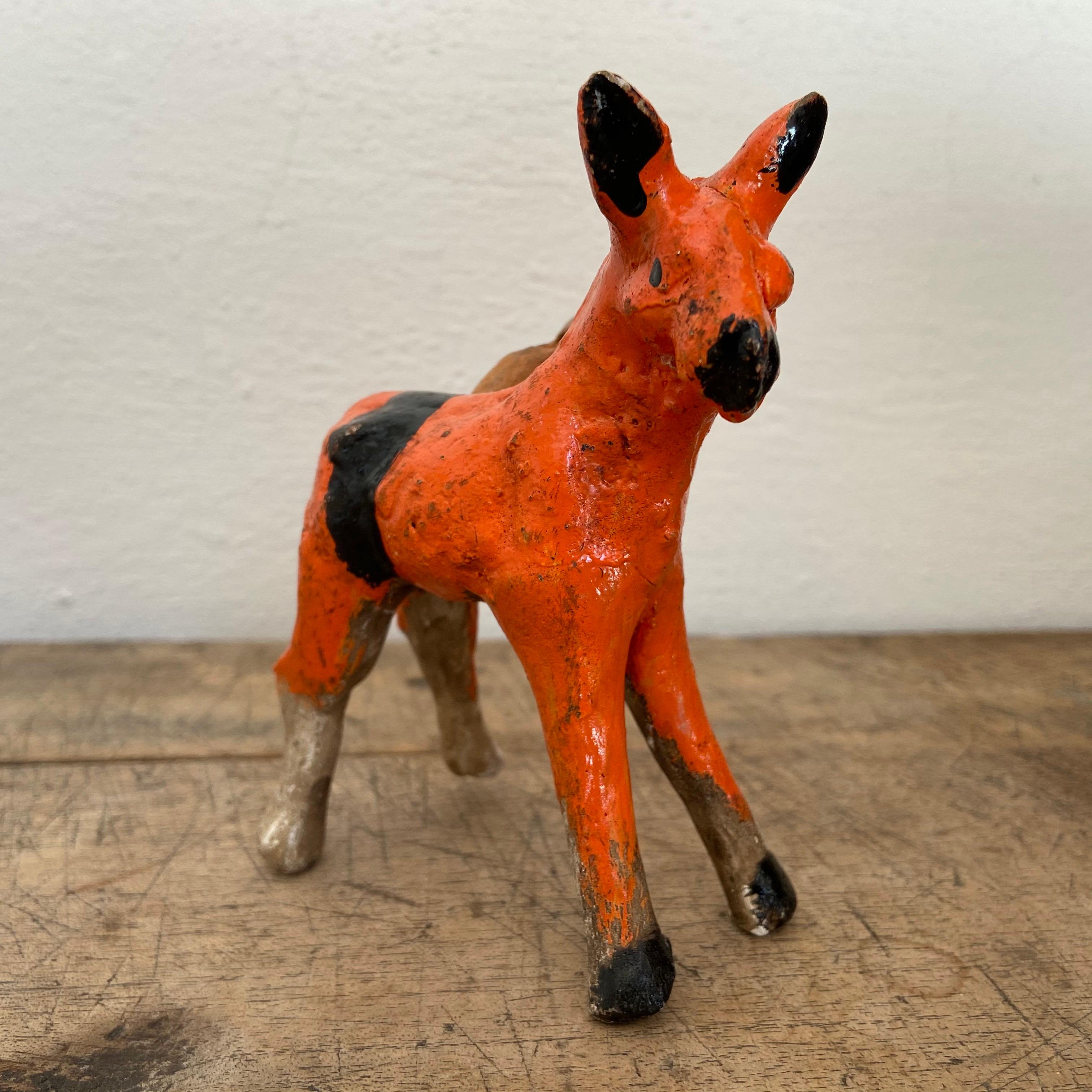 Hand-Crafted Ceramic Horse Figure Whistle from Mexico, 1980s