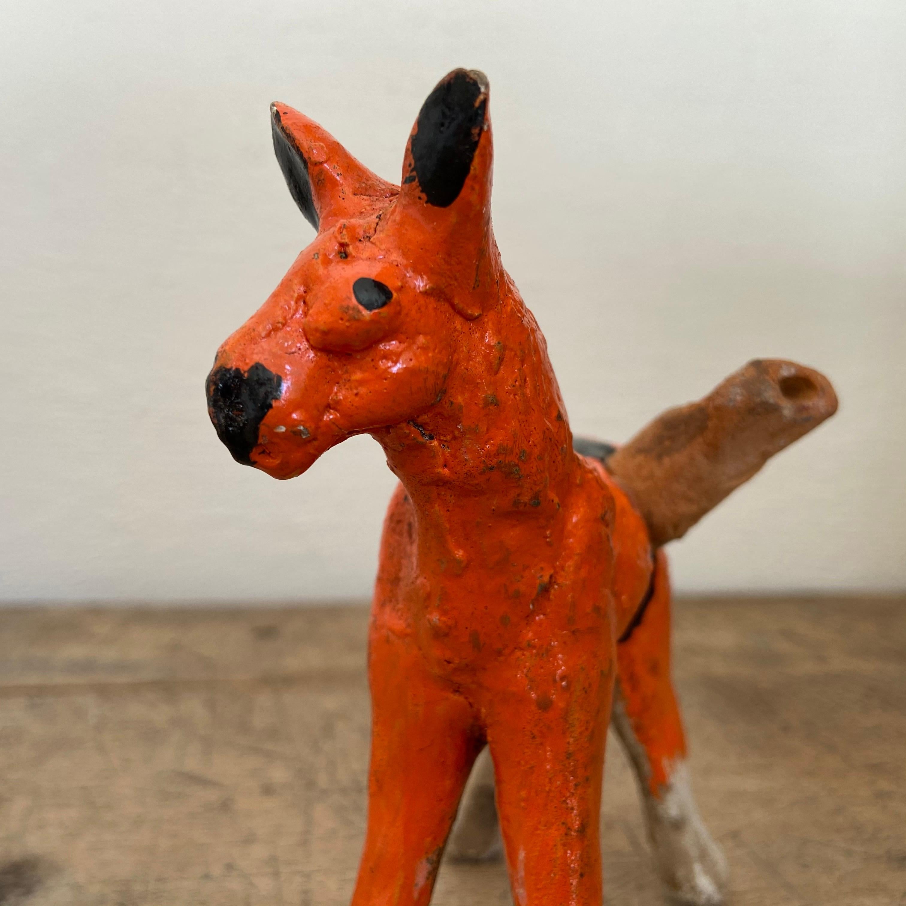 Ceramic Horse Figure Whistle from Mexico, 1980s In Good Condition In San Miguel de Allende, Guanajuato