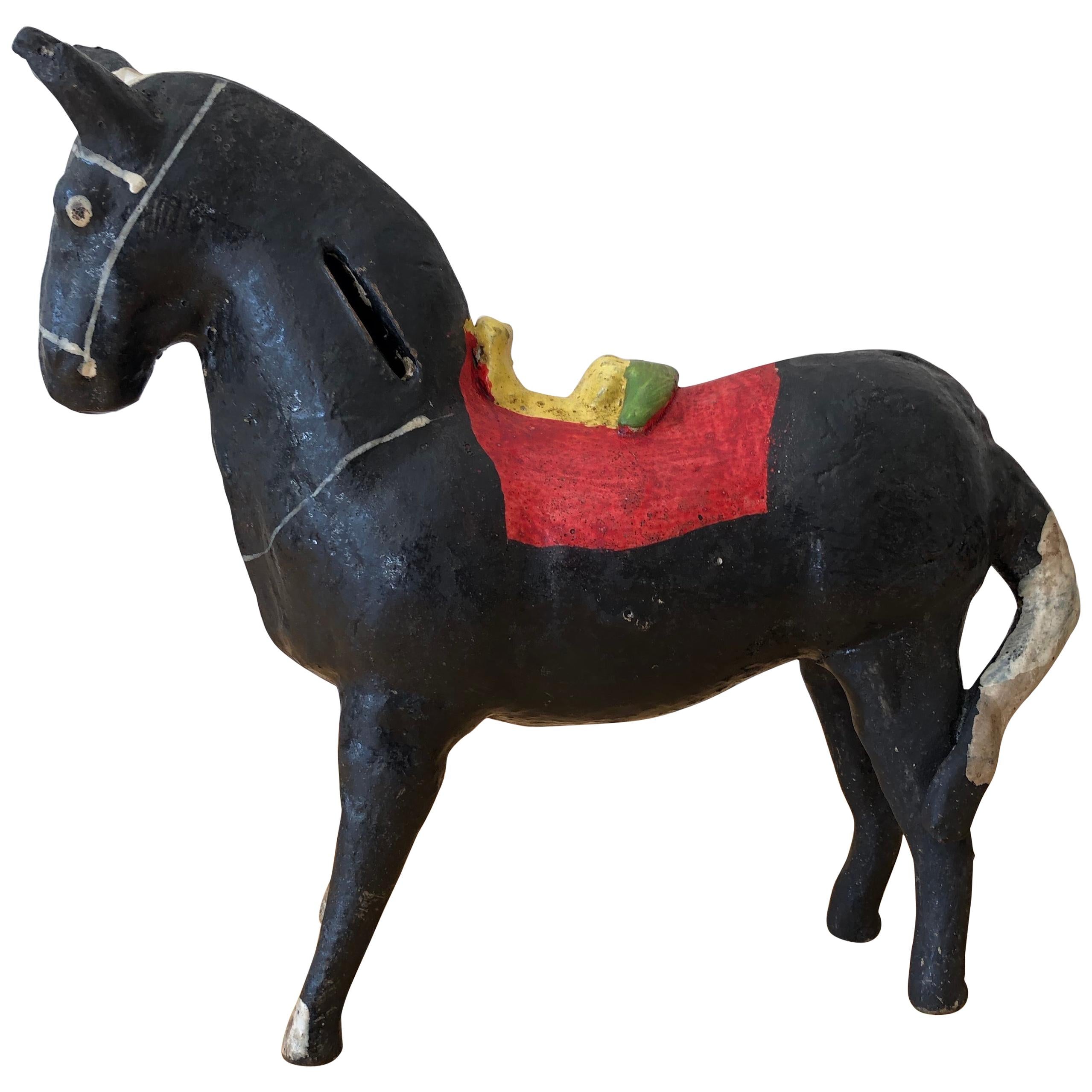 Ceramic Horse Piggy Bank from Mexico