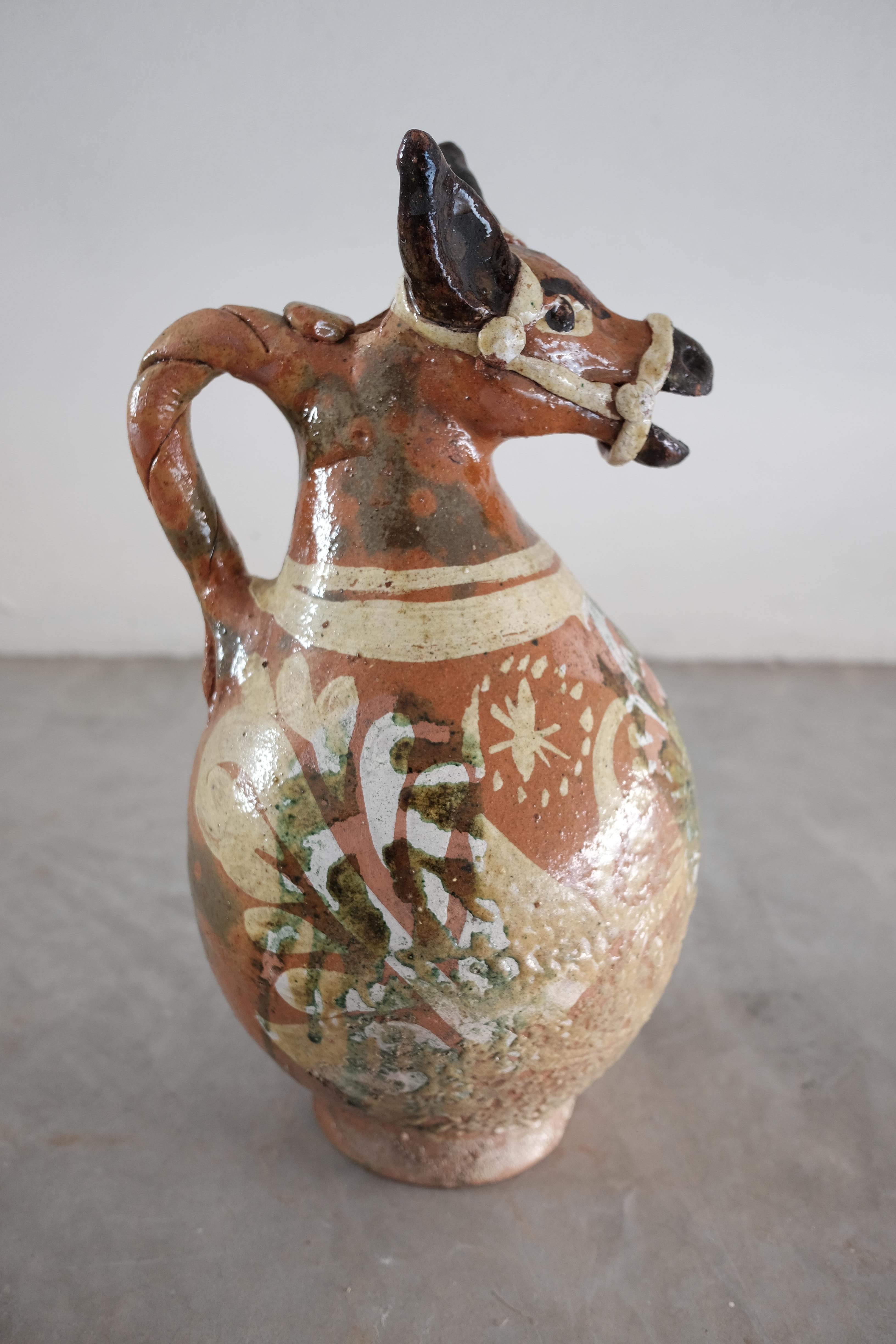 Ceramic Horse Pitchers from Metepec, State of Mexico, 1980s 1