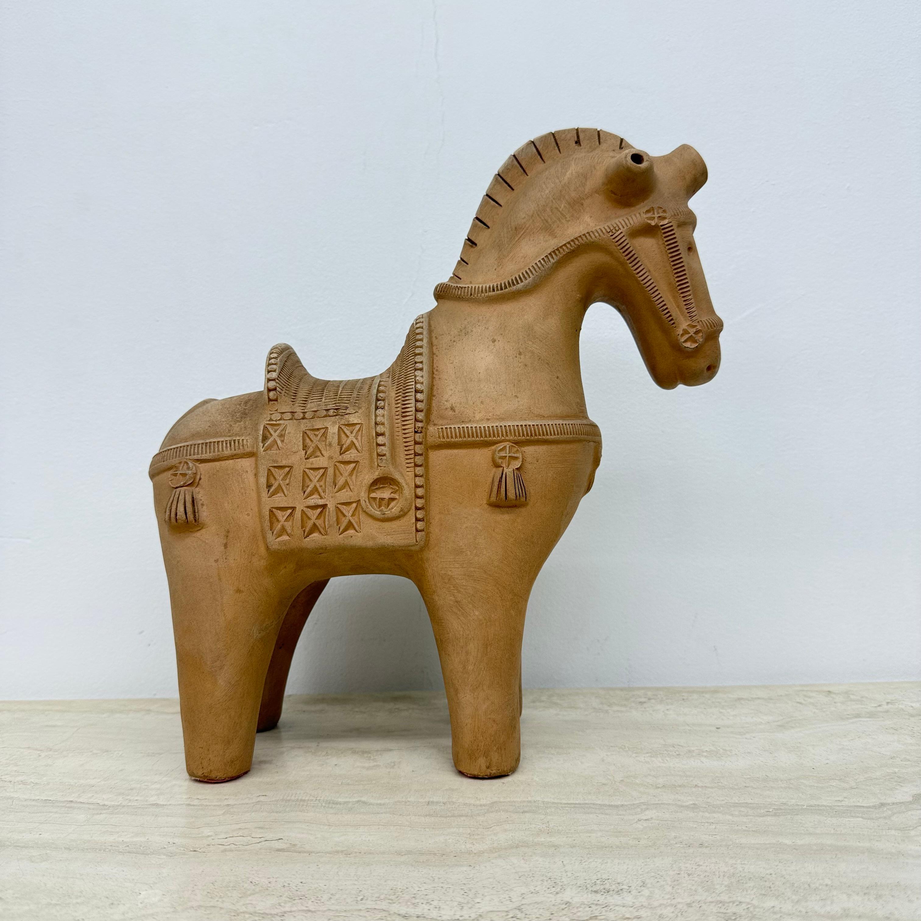 Keramische Pferdeskulptur von Aldo Londi für Bitossi Fiorentino, 1960 (Keramik) im Angebot