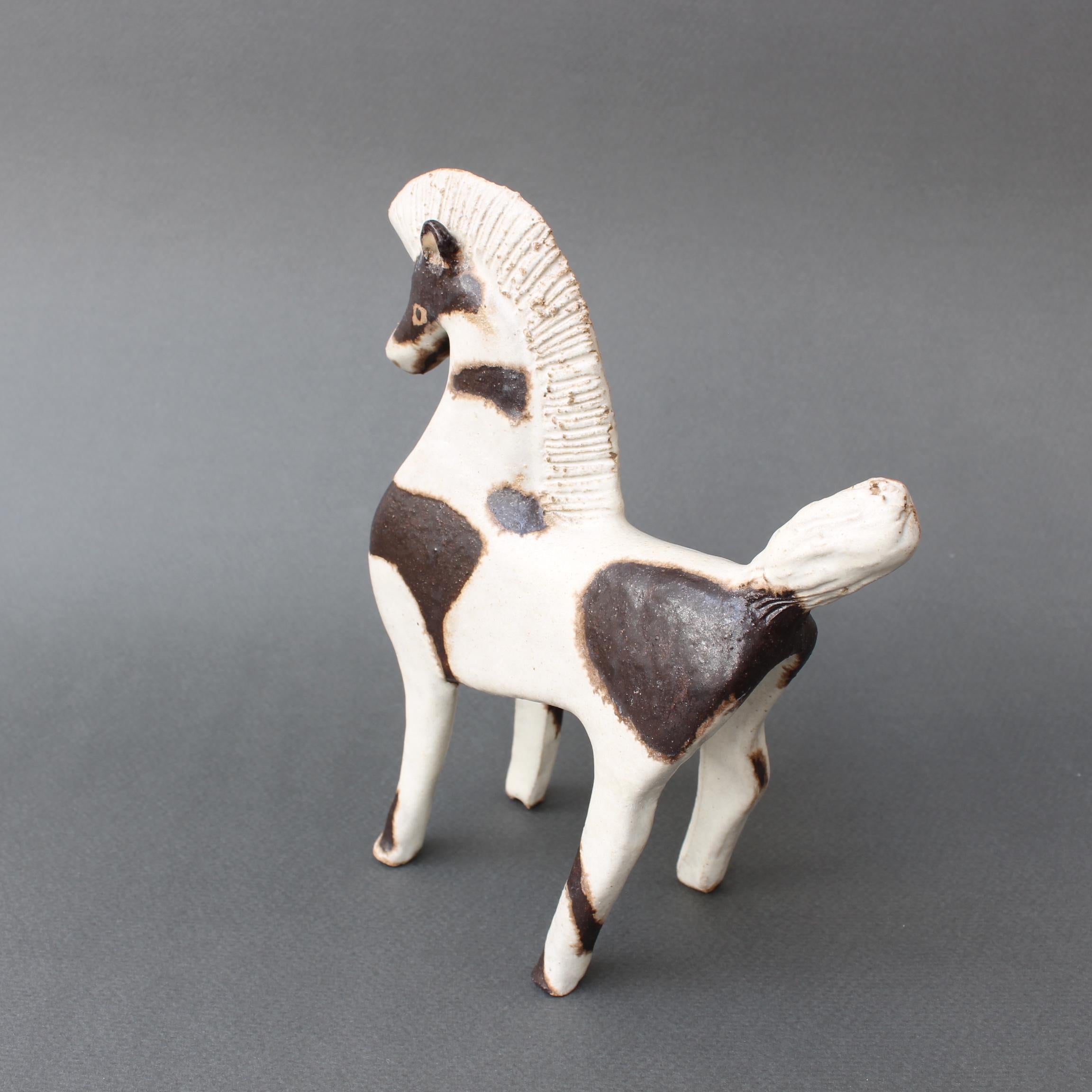 Italian Ceramic Horse Sculpture by Bruno Gambone 'circa 1980s'