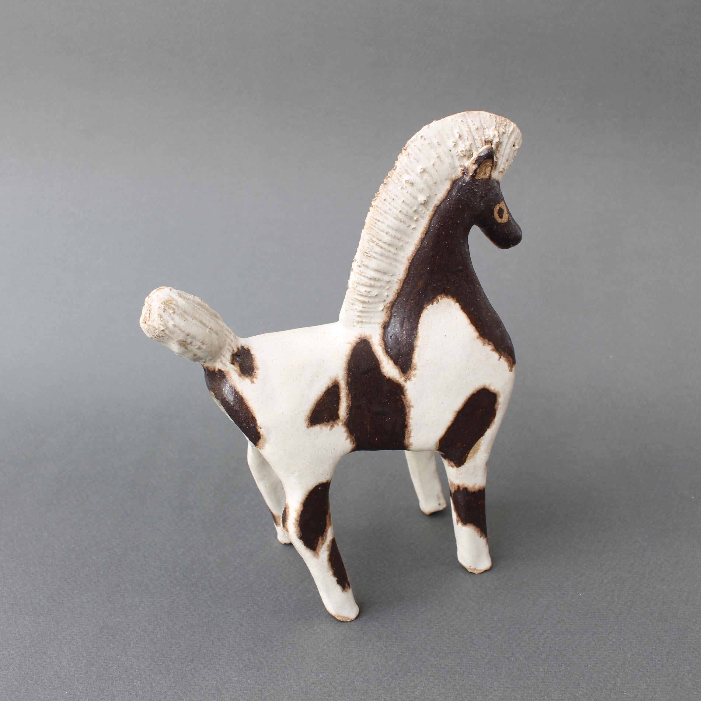 Late 20th Century Ceramic Horse Sculpture by Bruno Gambone 'circa 1980s'