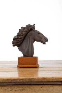 Ceramic Horse Sculpture by Erich Oehme, 1949