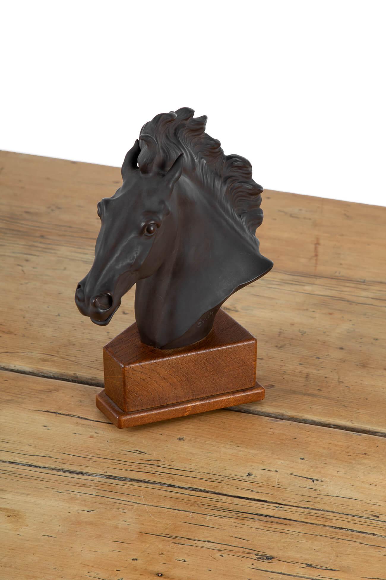 Mid-Century Modern Ceramic Horse Sculpture by Erich Oehme, 1949 For Sale