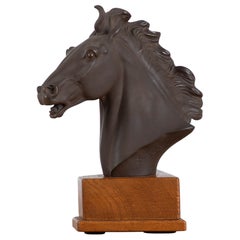Ceramic Horse Sculpture by Erich Oehme, 1949