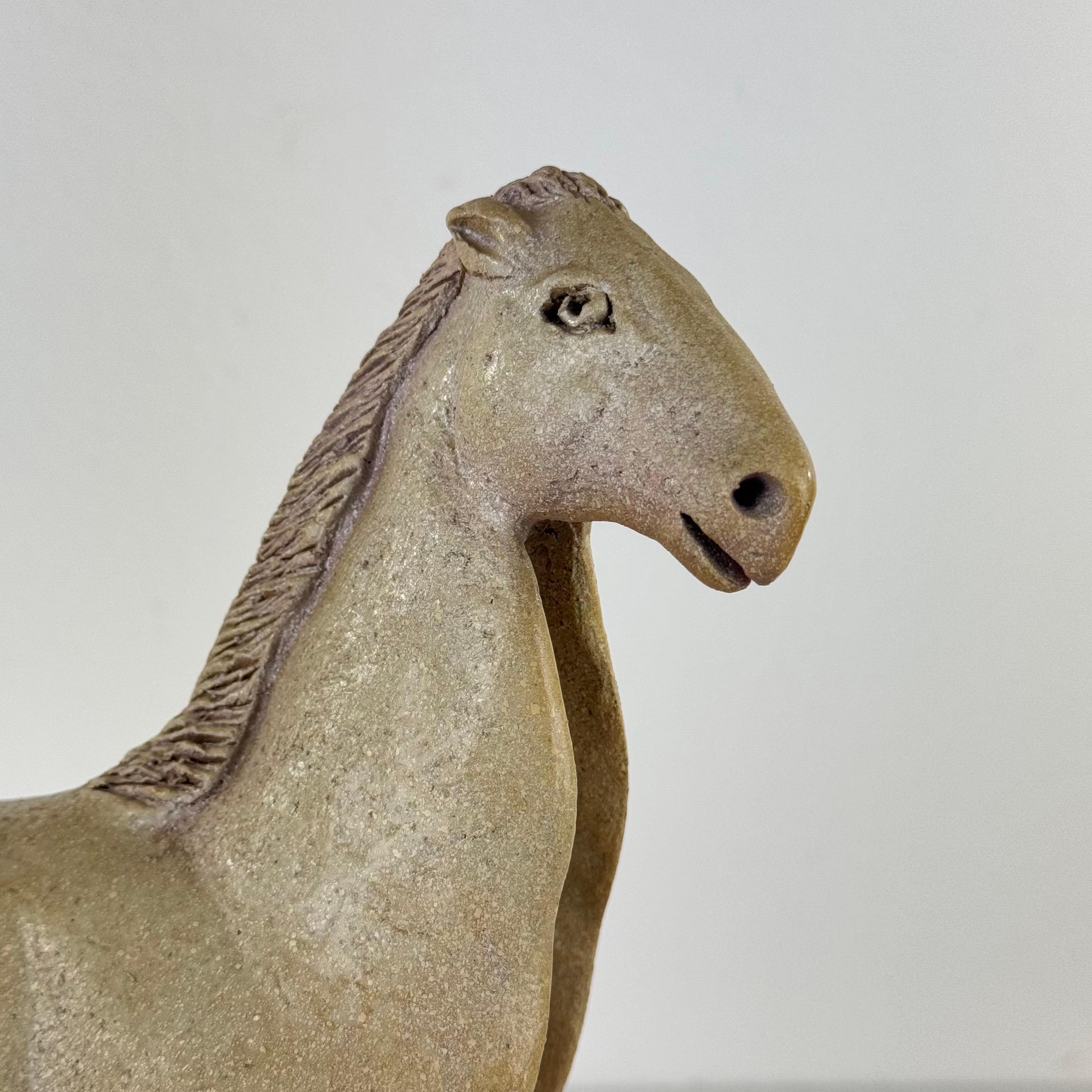 Keramische Pferdeskulptur von Víctor Ceprián Cortés, Spanien, 1980er Jahre im Angebot 4