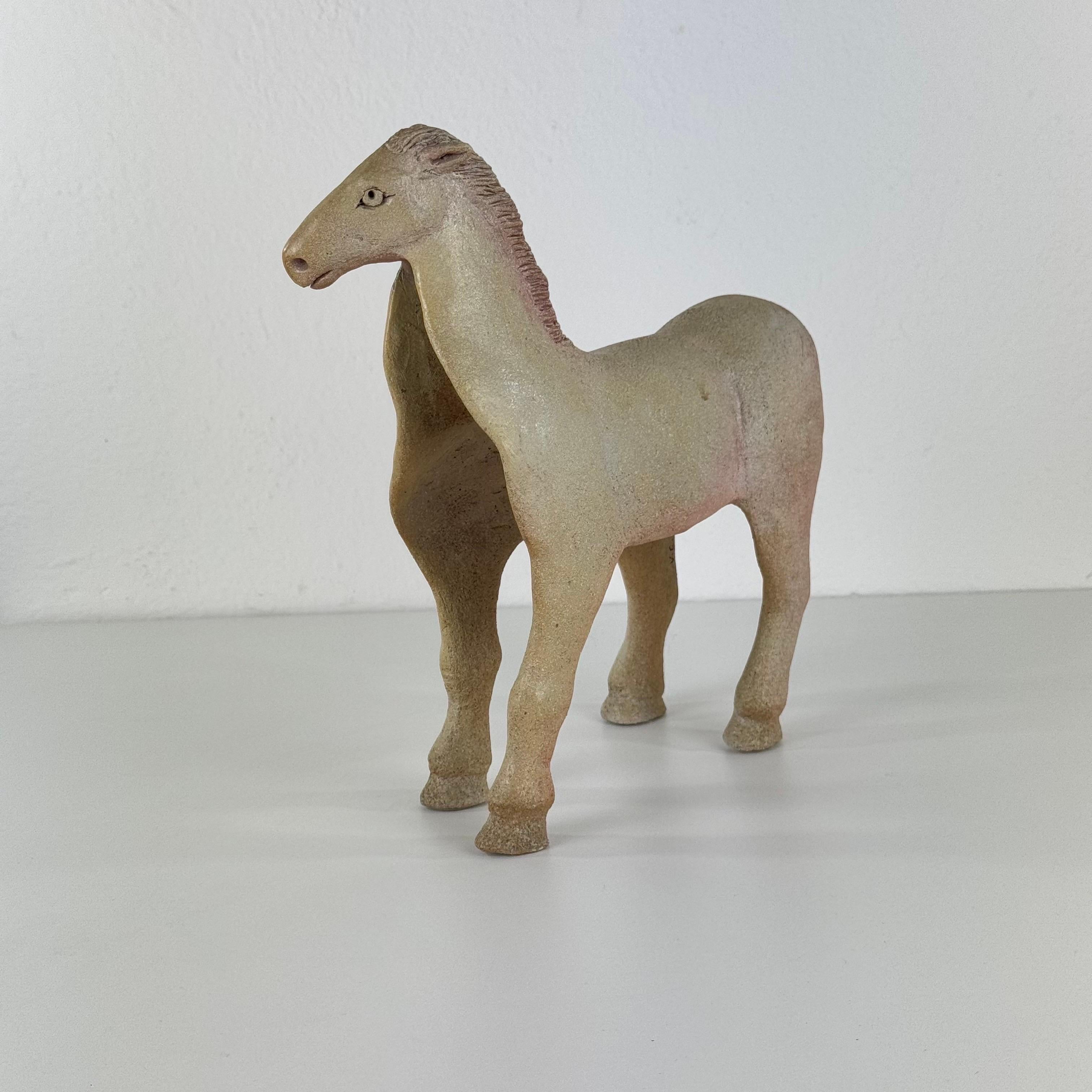 Keramische Pferdeskulptur von Víctor Ceprián Cortés, Spanien, 1980er Jahre (Spanisch) im Angebot