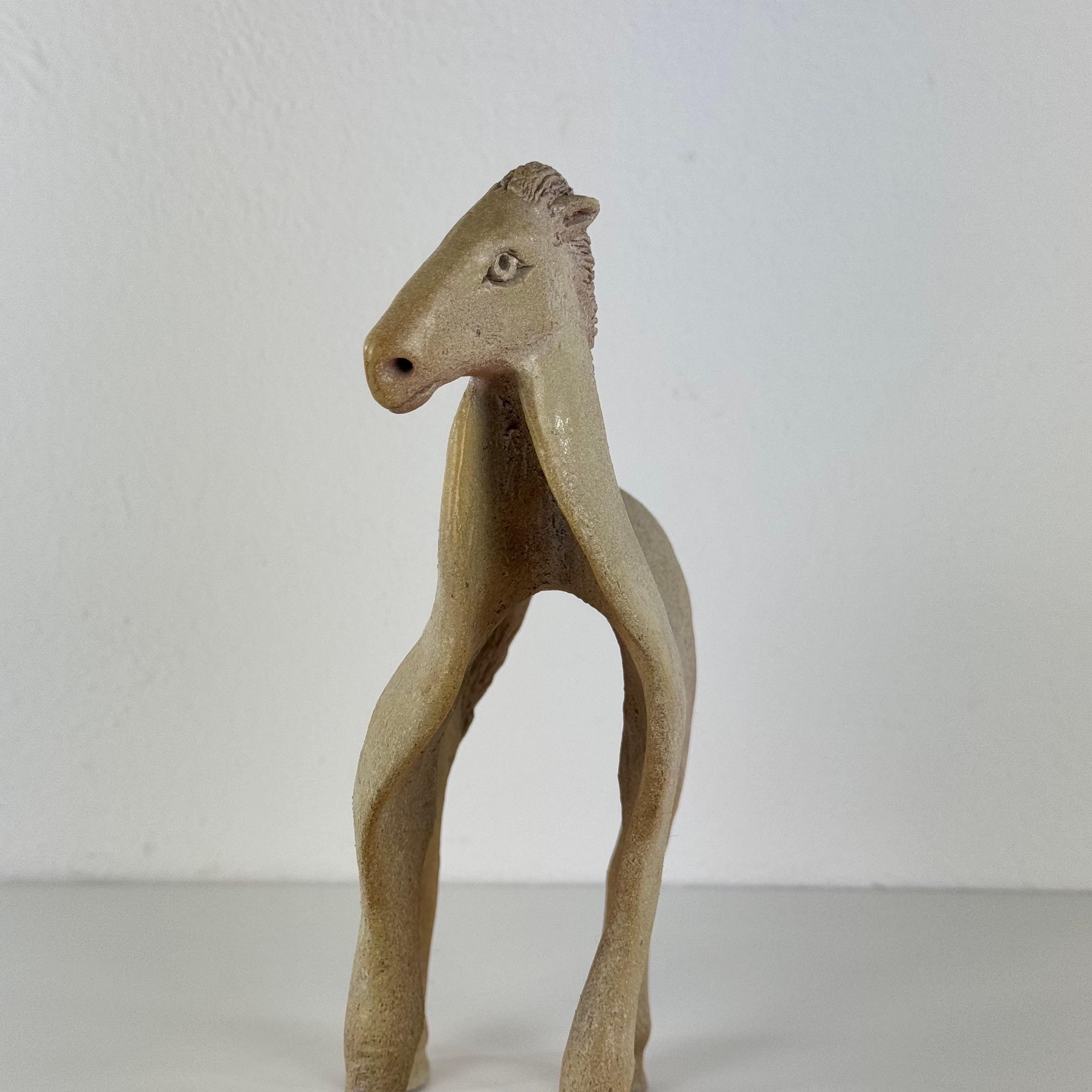 Keramische Pferdeskulptur von Víctor Ceprián Cortés, Spanien, 1980er Jahre im Zustand „Gut“ im Angebot in Brescia, Brescia