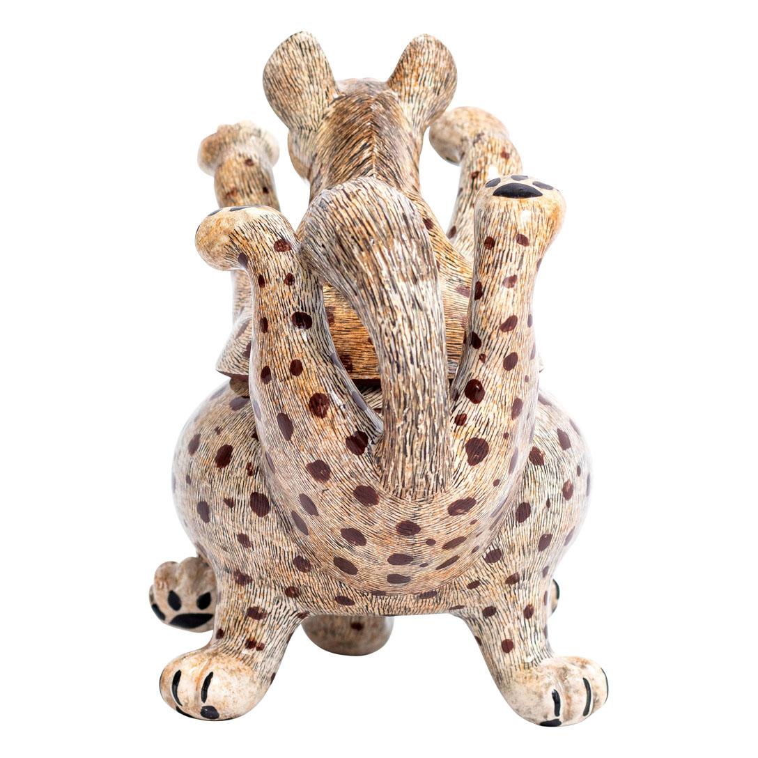 South African Ceramic Hyena Jewelry Box  , hand made in South Africa For Sale