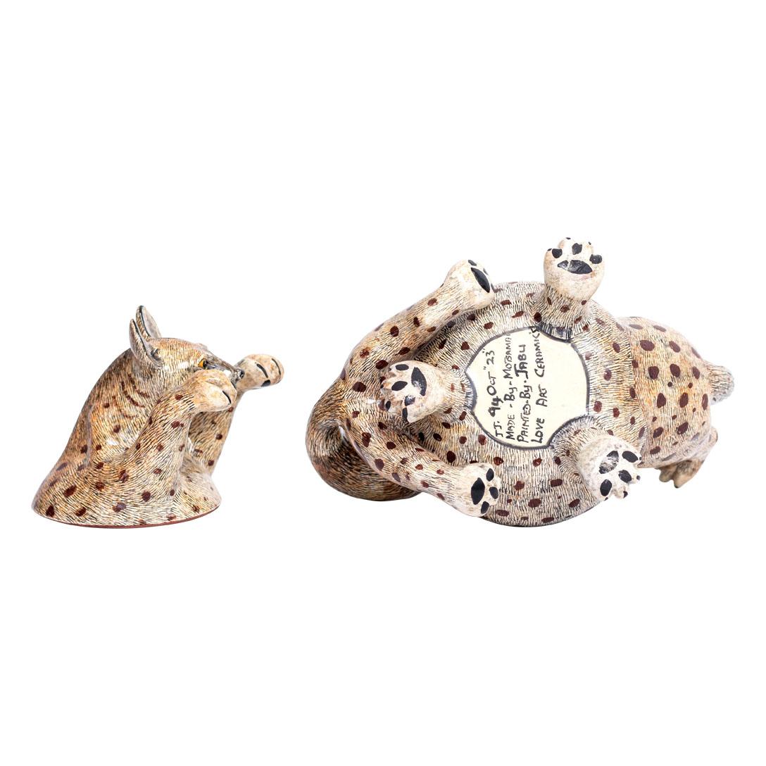 Contemporary Ceramic Hyena Jewelry Box  , hand made in South Africa For Sale