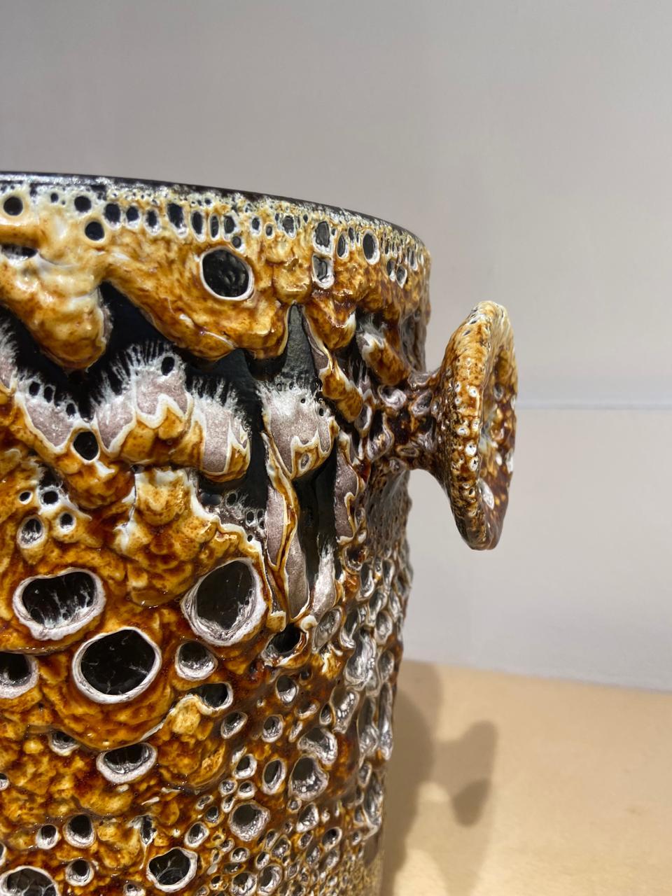 Mid-Century Modern Ceramic Ice Bucket, France 1970