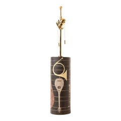 Lampe instrument en céramique d'Ugo Zaccagnini pour Raymor, années 1960