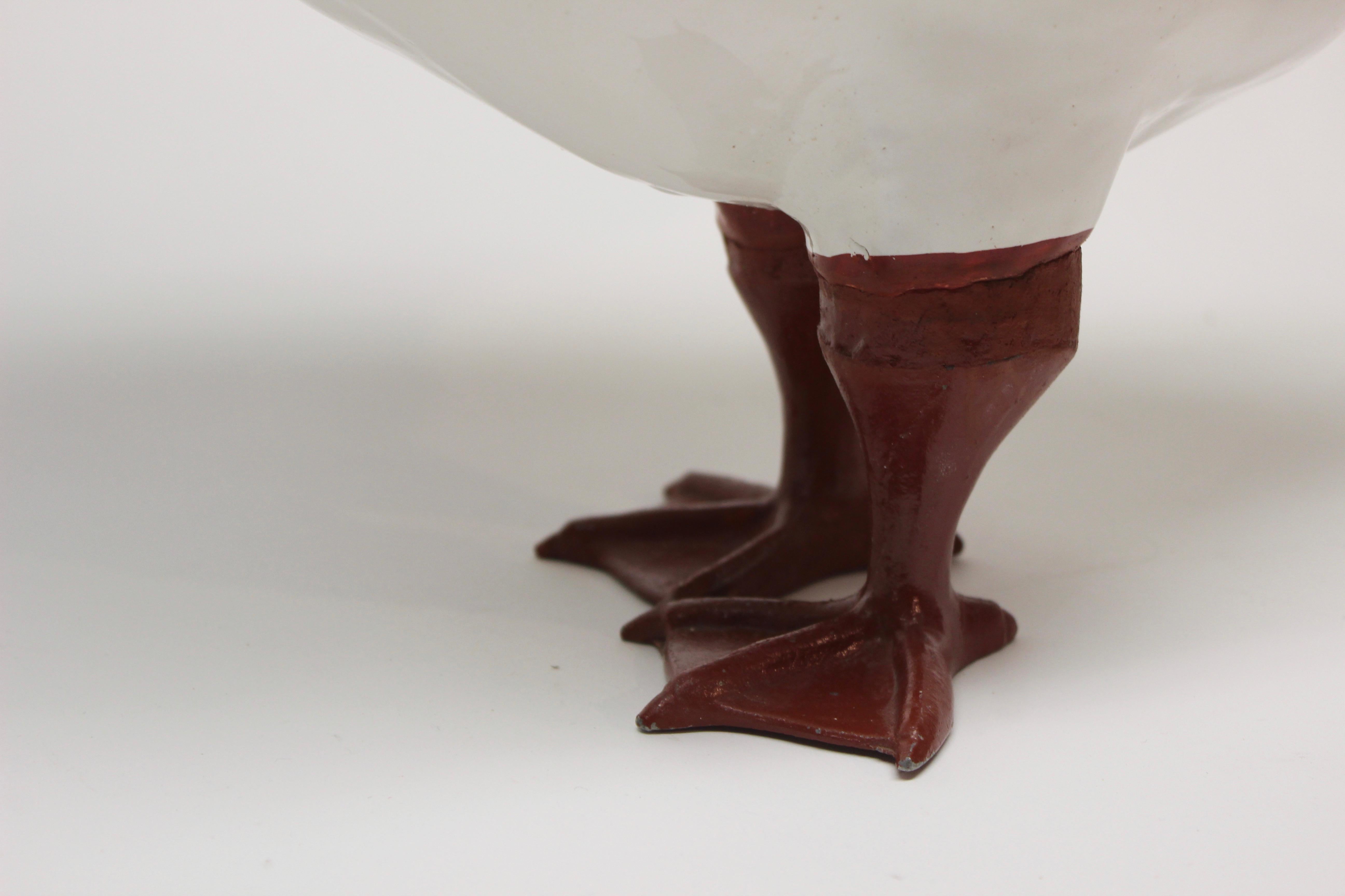 Ceramic Italian Goose In Good Condition For Sale In East Hampton, NY