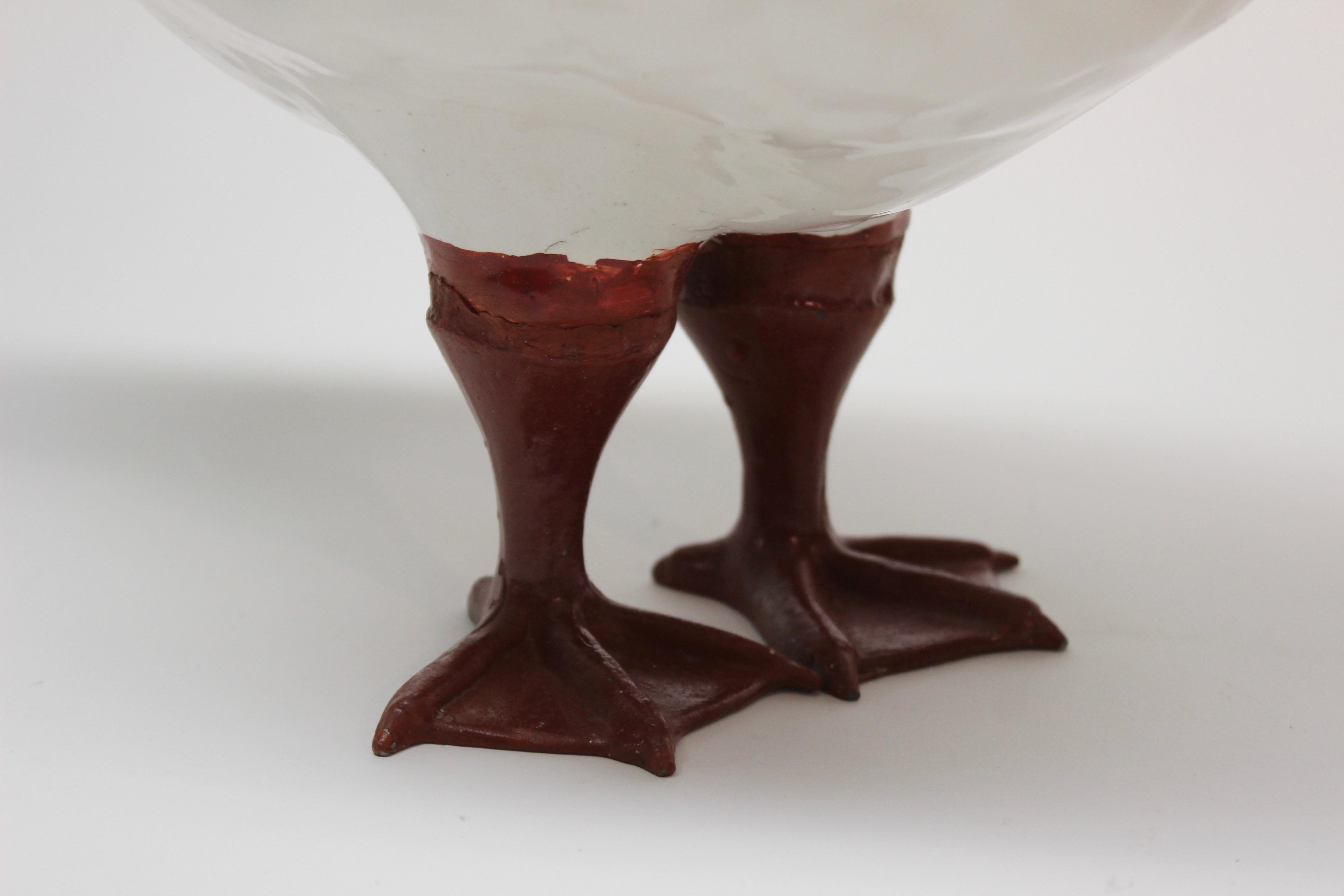20th Century Ceramic Italian Goose For Sale